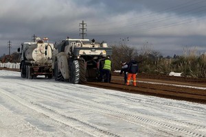 Personal de la empresa en plena tarea.
