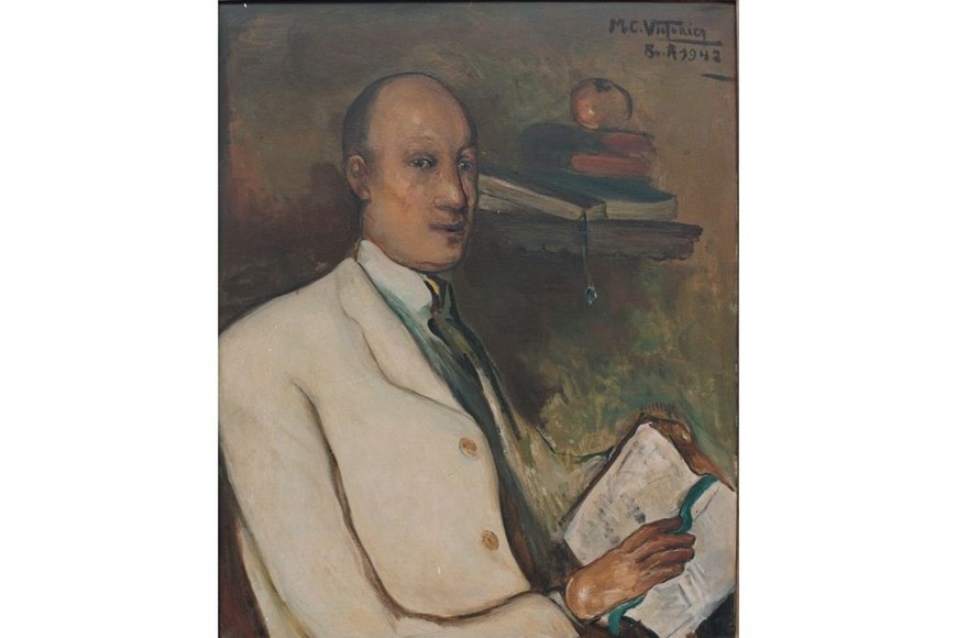 Retrato de Luis León de los Santos, por Miguel Victorica. Foto: Museo Rosa Galisteo