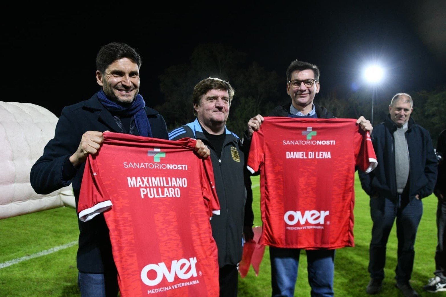 Inauguración nuevo sistema iluminación predio de la Liga de futbol