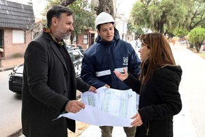 Durante la visita a la obra, Luengo explicó cómo la bicisenda fortalecerá la conexión Santa Fe - Santo Tomé.