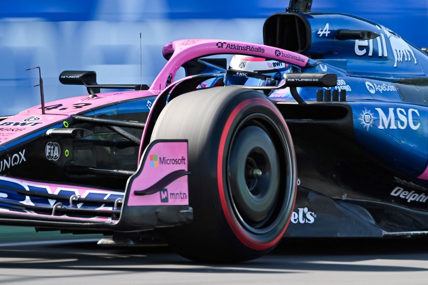 Jun 14, 2025; Montreal, Quebec, Canada; Alpine driver Franco Colapinto (43) during Qualifications at Circuit Gilles-Villeneuve. Mandatory Credit: David Kirouac-Imagn Images
