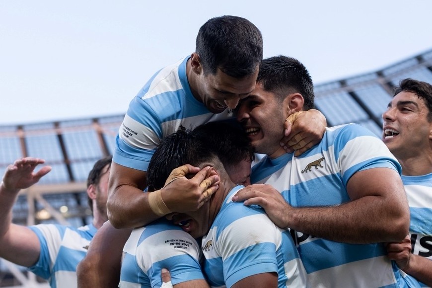 ¡Histórica victoria de Los Pumas en Irlanda!: vencieron 28-24 a British & Irish Lions. Foto: Prensa UAR