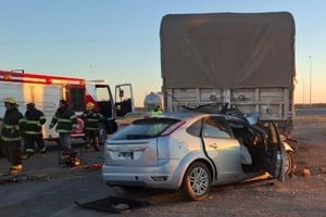 La imagen habla por sí sola sobre la violencia que tuvo el encontronazo. Crédito: El Litoral.