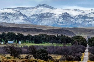 El sur de la provincia de Buenos Aires tuvo nieve este domingo. Gentileza: sierradelaventana.com.ar