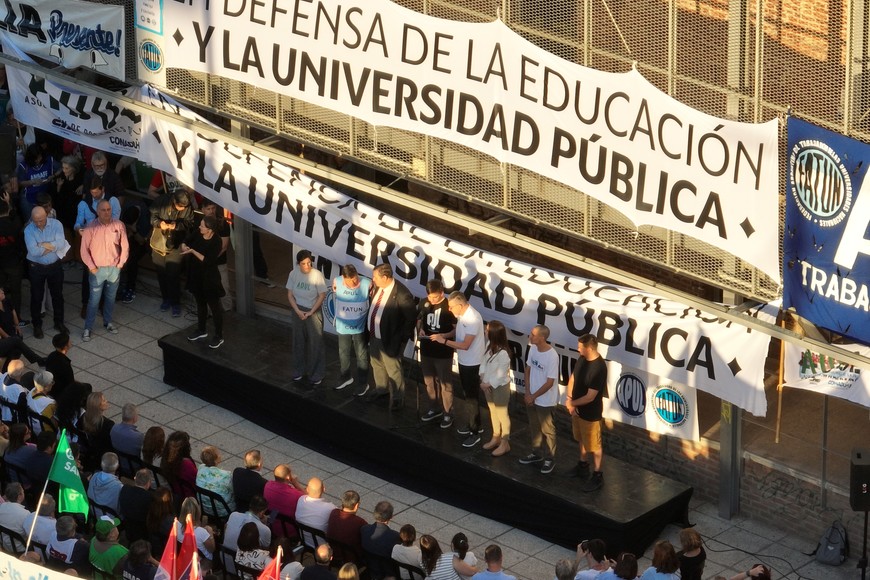 En 2024 hubo dos marchas federales en defensa de la universidad pública: el 23 de abril y el 2 de octubre. Crédito: Fernando Nicola