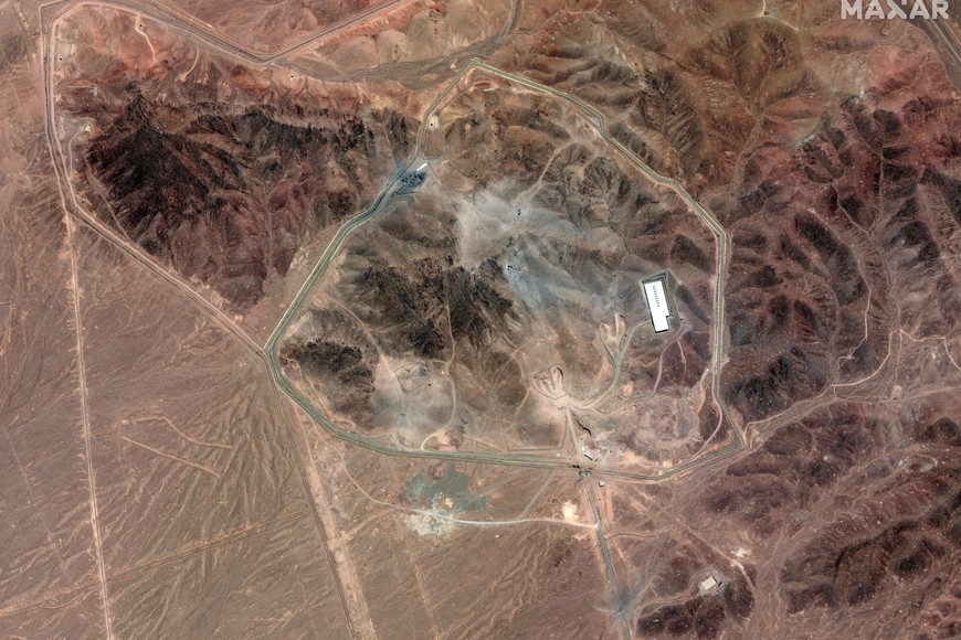 A satellite overview shows the Fordow Fuel Enrichment Facility, along with damage from June 23 airstrikes, amid the Iran-Israel conflict, near Qom, Iran, June 24, 2025. Maxar Technologies/Handout via REUTERS THIS IMAGE HAS BEEN SUPPLIED BY A THIRD PARTY. NO RESALES. NO ARCHIVES. MANDATORY CREDIT. DO NOT OBSCURE LOGO.