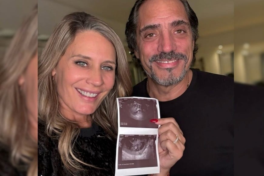 Marengo junto a su pareja, Eduardo Fort.