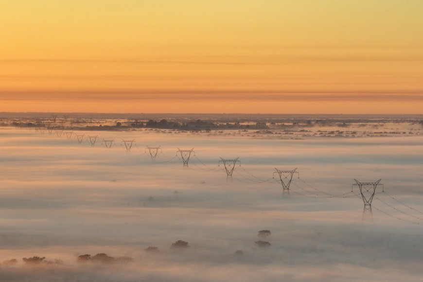 La niebla cubrió la primera mañana. Crédito: Fernando Nicola