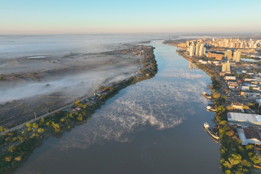 Sol y niebla este viernes en la ciudad de Santa Fe