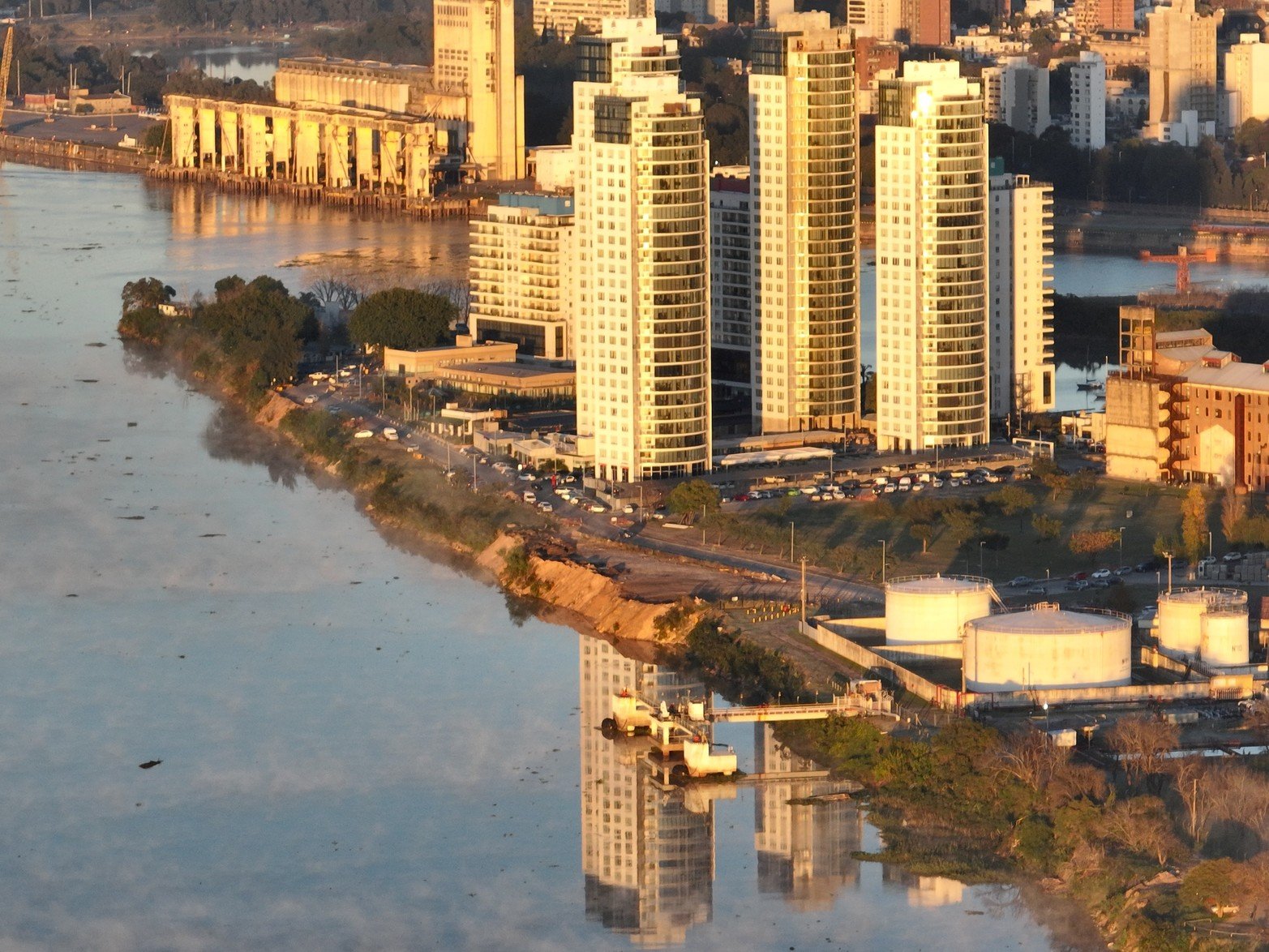 Así se vio la ciudad de Santa Fe este viernes por la mañana.