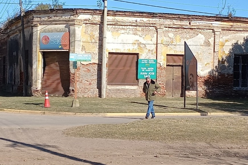 Casa Saer en Serodino: hogar natal del escritor y futuro centro cultural, proyectado por los arquitectos Gerardo Caballero y Javier Mendiondo.