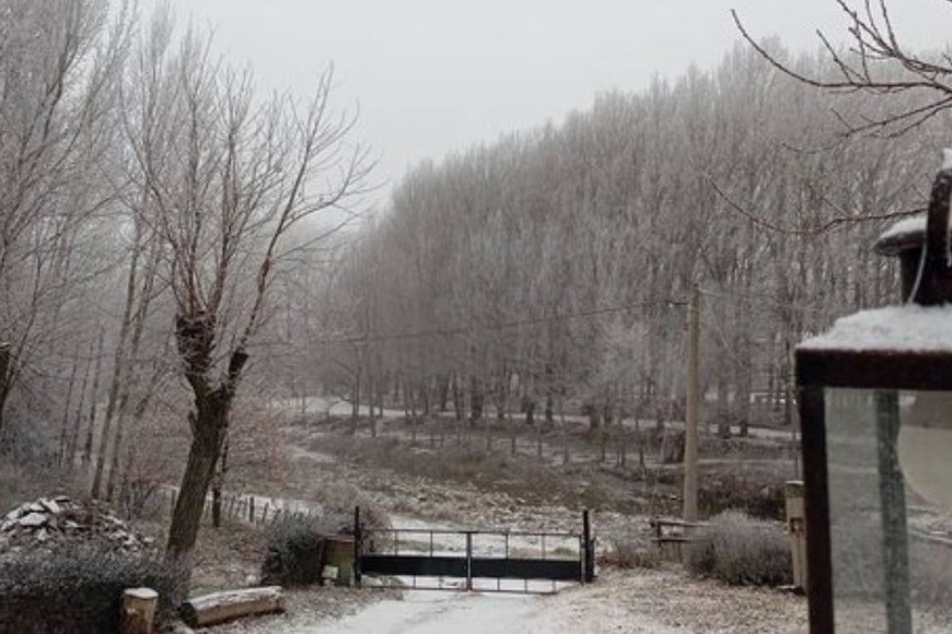 La irrupción de una masa de aire polar trajo consigo temperaturas muy bajas
