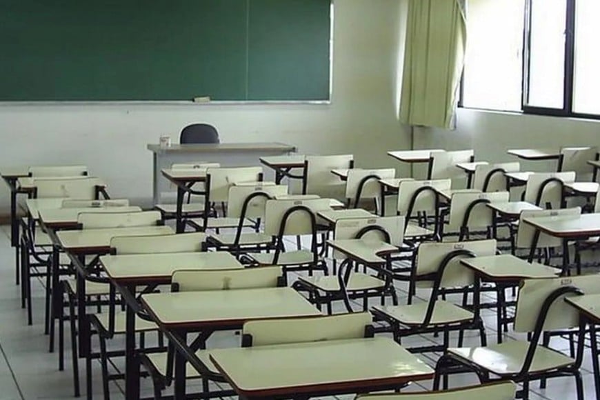 Imagen ilustrativa. Las aulas puntanas estarán vacías este lunes. Crédito: Villa Mercedes Info