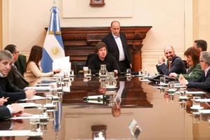 El presidente Milei encabezó otra reunión de gabinete. Foto: NA