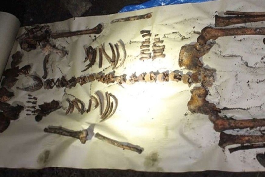 El cuerpo del joven. Foto: Gentileza