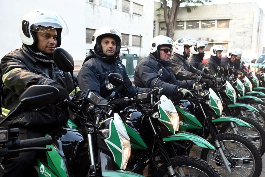 Con las 20 motos nuevas suman 28 las que patrullarán la ciudad en adelante.

Guillermo Di Salvatore.