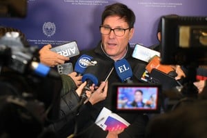 Goity dialogó con la prensa este miércoles. Crédito: Archivo/ Guillermo Di Salvatore