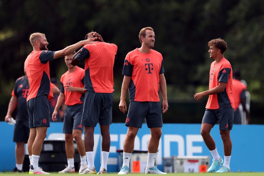 Soccer Football - FIFA Club World Cup - Bayern Munich Training - Wide world of Sports Complex, Orlando, Florida, U.S. - July 4, 2025
Bayern Munich's Harry Kane during training REUTERS/Hannah Mckay