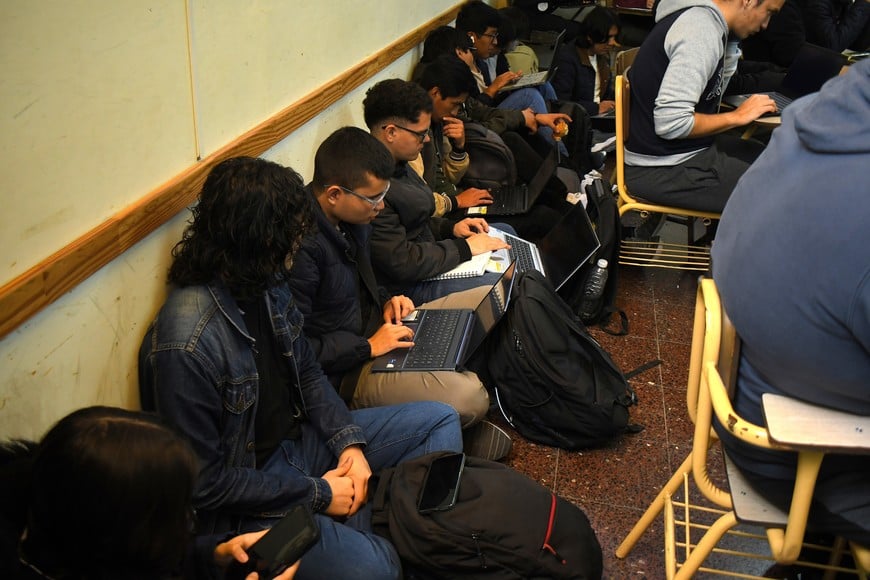 Hay estudiantes de Colombia, Perú, Chile, Costa Rica, Brasil, además de varias provincias argentinas. Crédito: Guillermo Di Salvatore