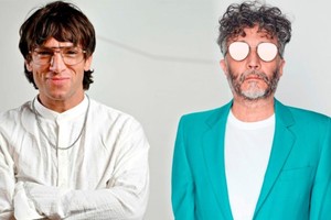 Joaquín Levinton y Fito Páez, artífices de la colaboración en "Contacto", cuarto single adelanto del álbum de Turf "Polvo de Estrellas".