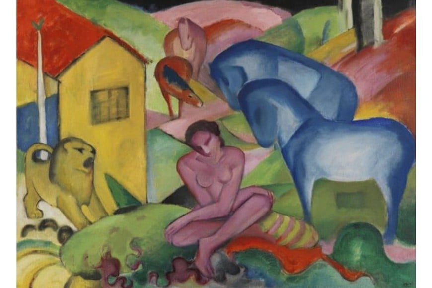 "El sueño" de Franz Marc. Foto: Museo Nacional Thyssen-Bornemisza