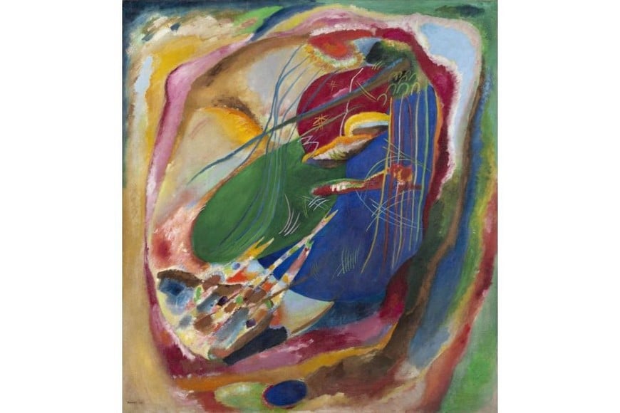Pintura con tres manchas, nº 196 de Wassily Kandinsky. Foto: Museo Nacional Thyssen-Bornemisza