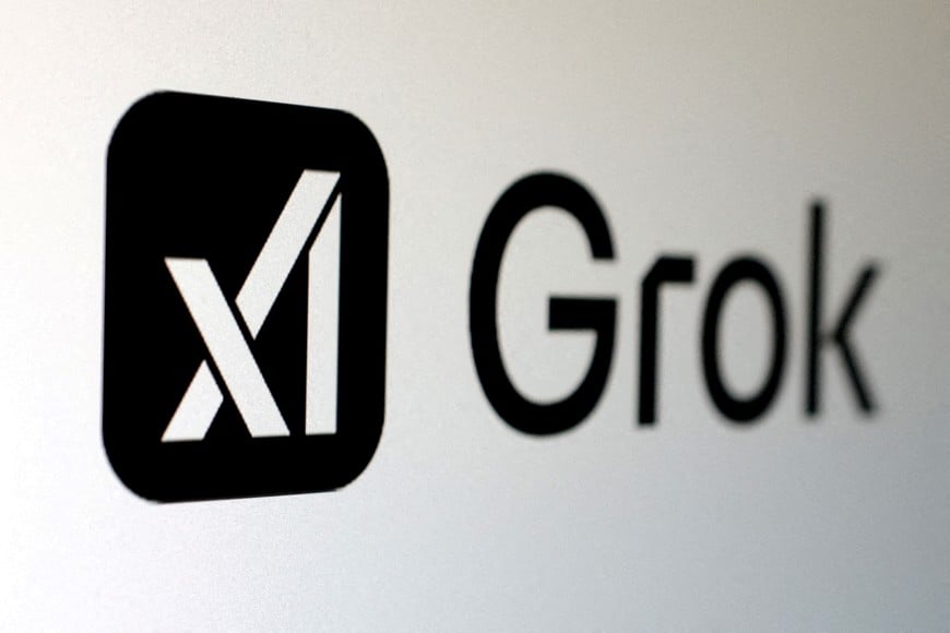 FILE PHOTO: xAI and Grok logos are seen in this illustration taken, February 16, 2025. REUTERS/Dado Ruvic/Illustration/File Photo