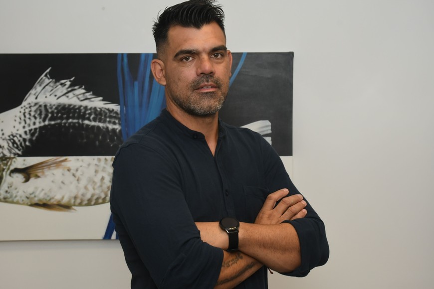 Andrés Formento. El coordinador general del evento se mostró conforme con la cantidad de inscriptos que muestra, hasta acá, el torneo de fútbol infantil. Foto: Manuel Fabatía.