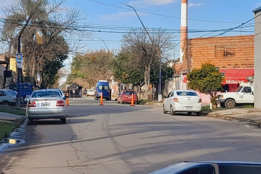 La zona del accidente.