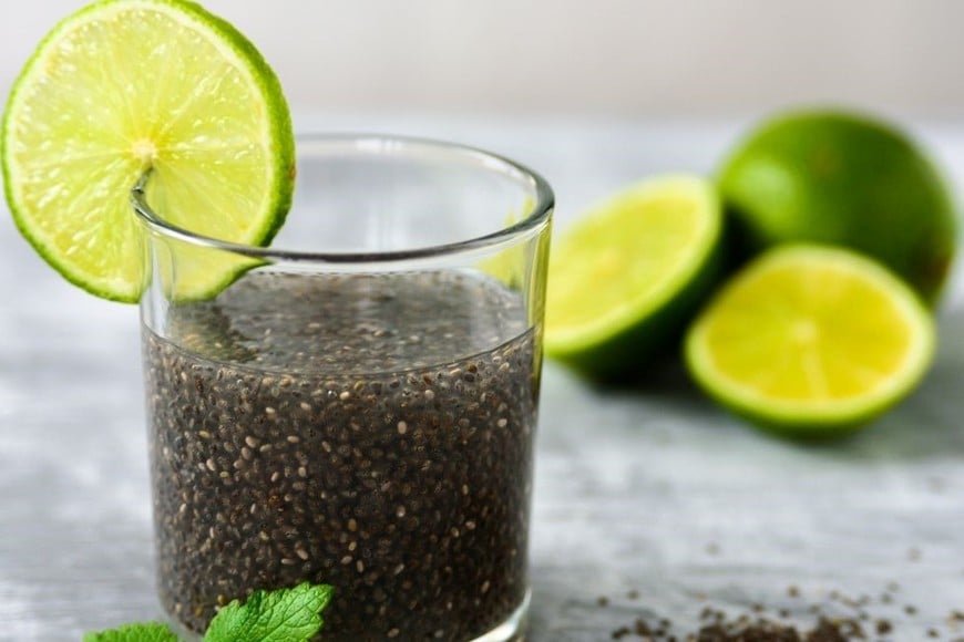 Agua de chía con limón
