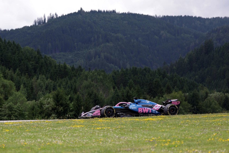 Formula One F1 - Austrian Grand Prix - Red Bull Ring, Spielberg, Austria - June 27, 2025
Alpine's Pierre Gasly during practice REUTERS/Gintare Karpaviciute