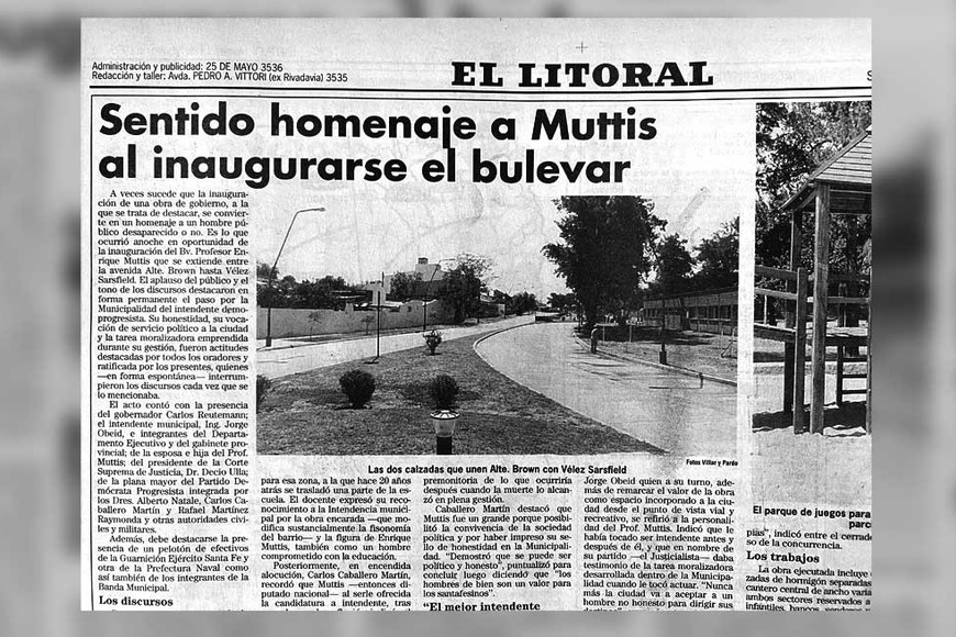 La cobertura de El Litoral, el día de la inauguración del parque.