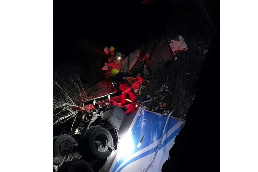 Un camión que transportaba cerdos despistó en el Puente de Los Espinillos