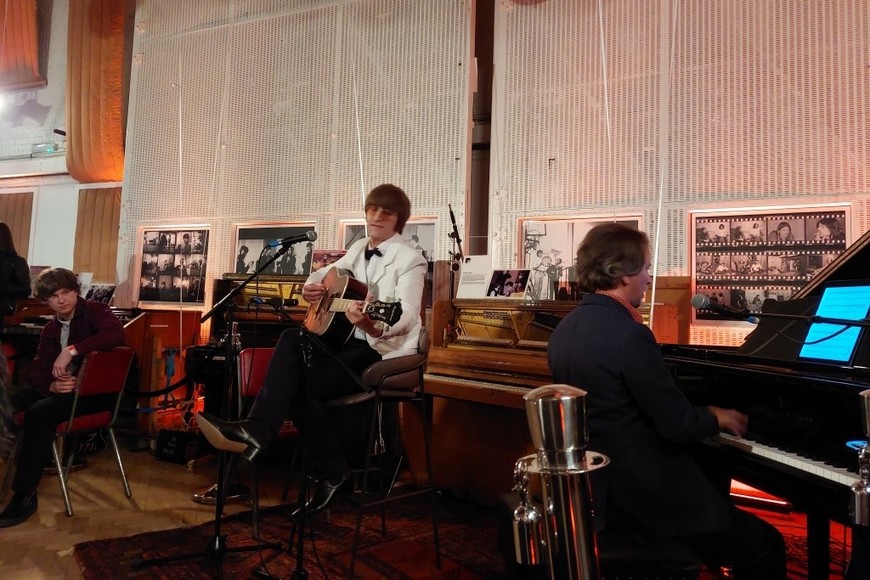Javier Parisi en  el Estudio 2 de Abbey Road Studios