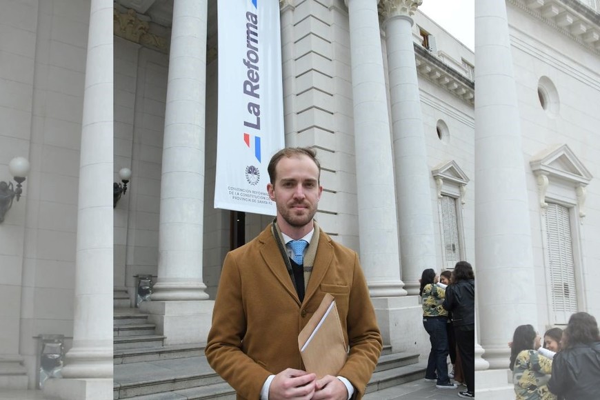 Bryan J. Mayer presentó sus propuestas en Santa Fe. Foto: Guillermo Di Salvatore