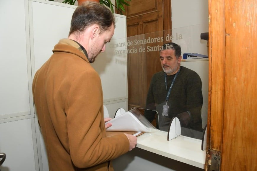Bryan J. Mayer llevó sus proyectos a la capital provincial. Foto: Guillermo Di Salvatore