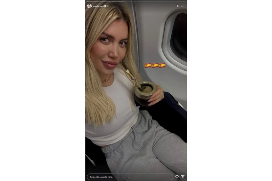 Captura de pantalla del posteo de Wanda en Instagram.