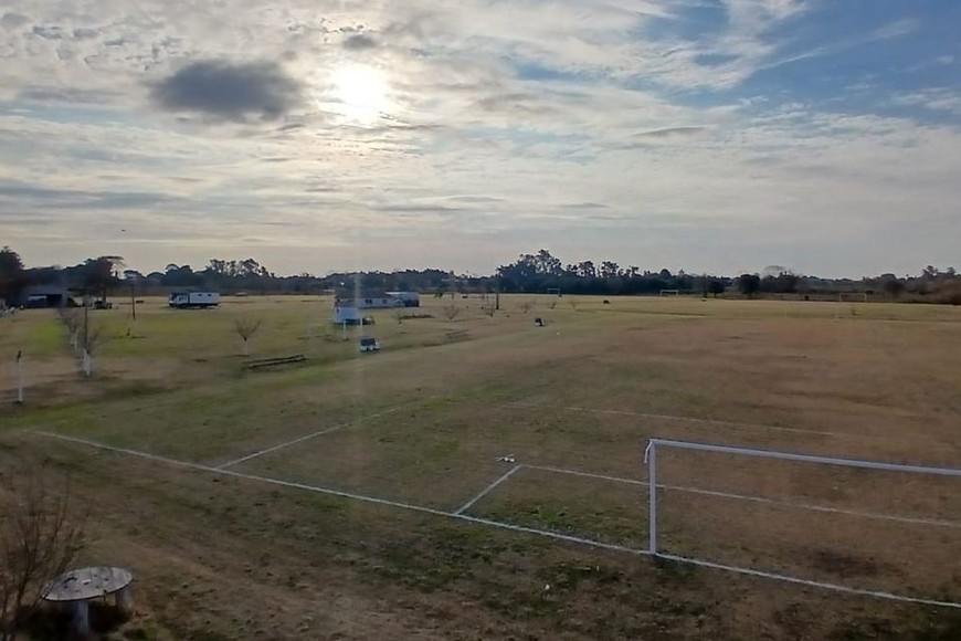 El predio de la familia de Francisco Sueldo, en Recreo Sur.