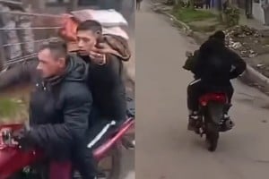 El chofer intentó bloquear el paso de los motochorros tras un robo en González Catán.