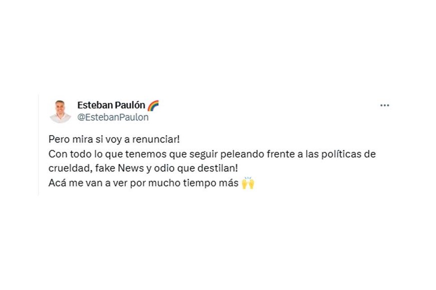 El tuit del diputado.