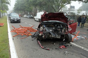 Choque en Almirante Brown al 6100 de la ciudad de Santa Fe, junio de 2025. Imagen solo de referencia.