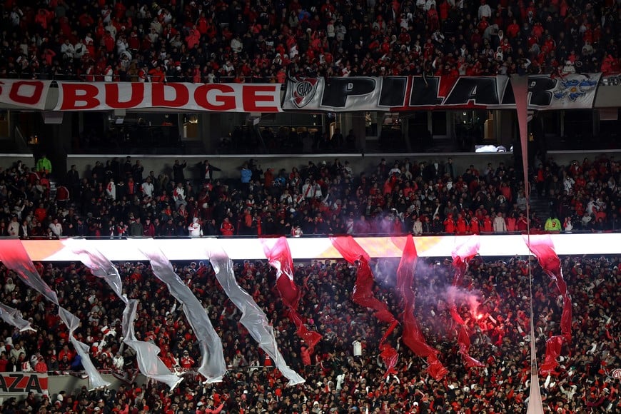 Soccer Football - Copa Libertadores - Group Stage - River Plate v Universitario - Estadio Mas Monumental, Buenos Aires, Argentina - May 27, 2025
River Plate fans in the stands before the match REUTERS/Agustin Marcarian