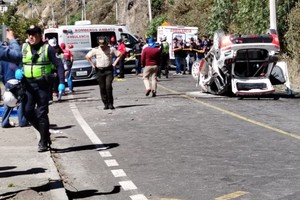 Un vehículo participante perdió el control a pocos metros de la meta