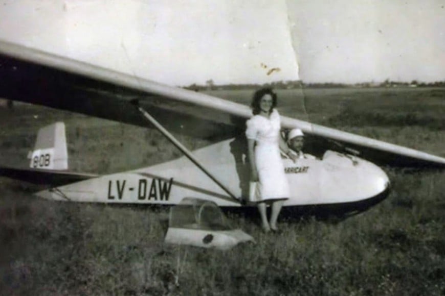 Planeador Grunau Baby IIa fabricado en Argentina según plano alemán (volaravela.com.ar). Gentileza