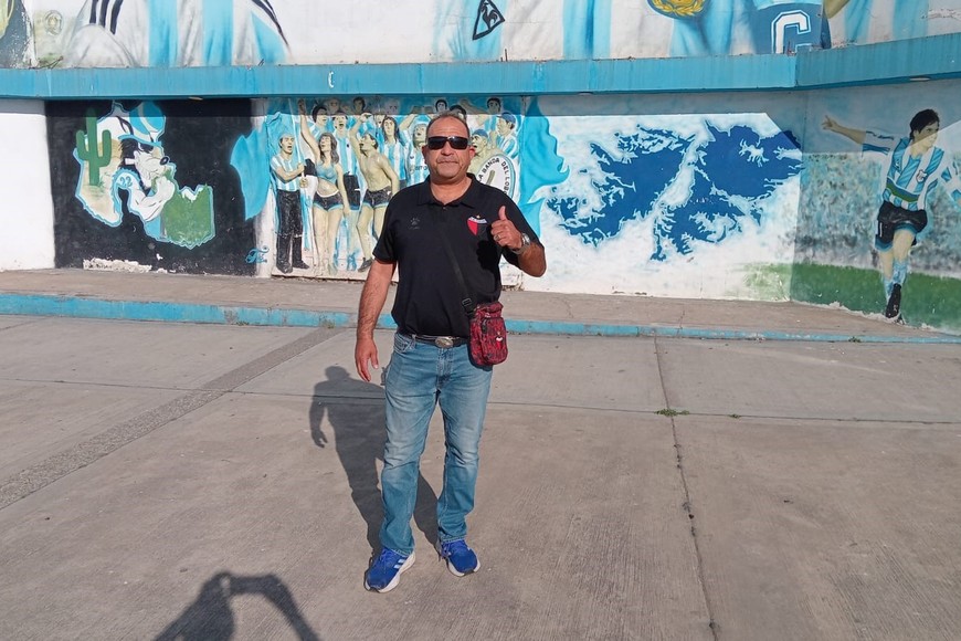 Germán Quintana, hincha de Colón  en Jujuy.