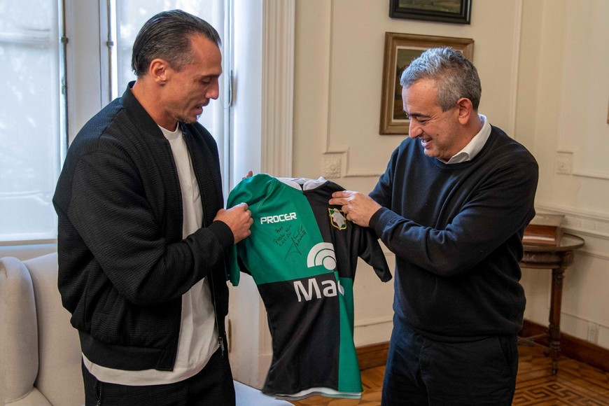 Imhoff junto a Javkin. Foto: gentileza Municipalidad de Rosario.