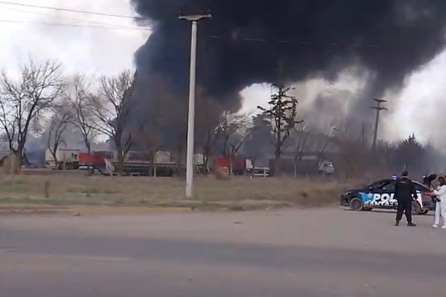 El humo este sábado en la siesta.