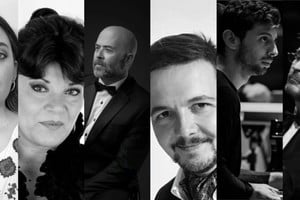 Burghardt, Mirabelli, Oliveira Weckesser, De Marco, Broggi y Marina: el dream team reunido por la Compañía para esta ocasión especial. Fotos: Gentileza producción