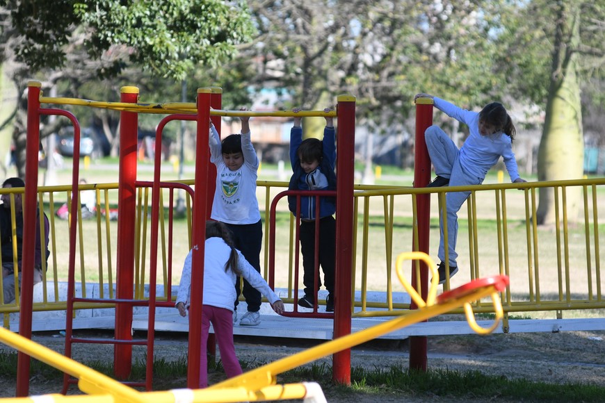 Los juegos del parque, otro lugar que proponen intervenir. Crédito: Manuel Fabatía