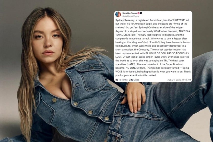 El presidente volvió a cargar contra Taylor Swift y marcas que apoyan causas progresistas.